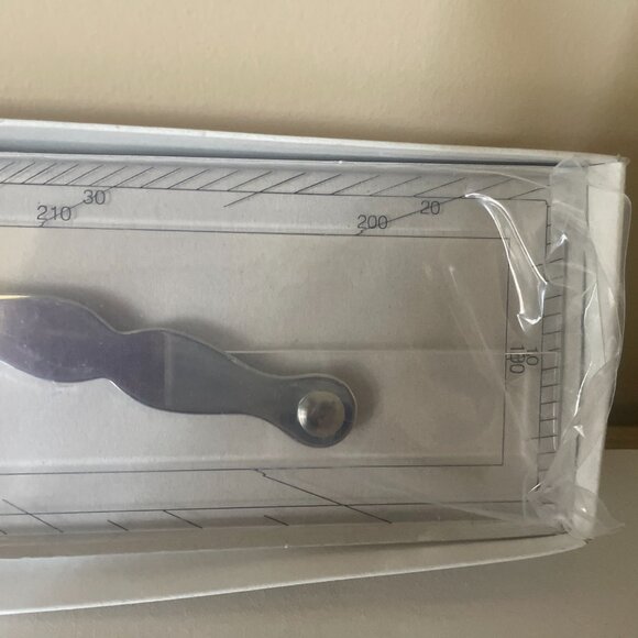 VINTAGE LINEX NAUTICAL RULER / INSTRUMENT A 618 ACRYL DENMARK MADE - Picture 9 of 12